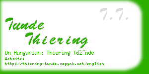 tunde thiering business card